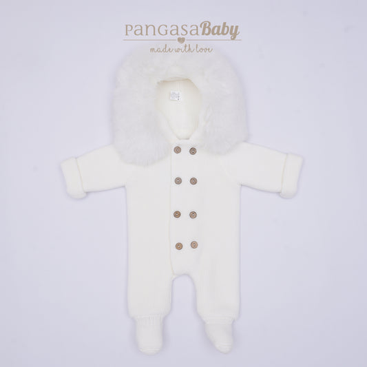 PRE-ORDER Pangasa Fur Snowsuit White