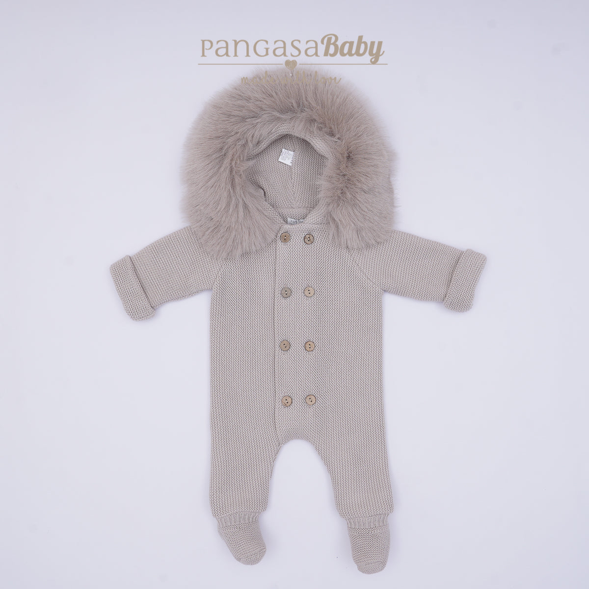 PRE-ORDER Pangasa Fur Snowsuit Beige