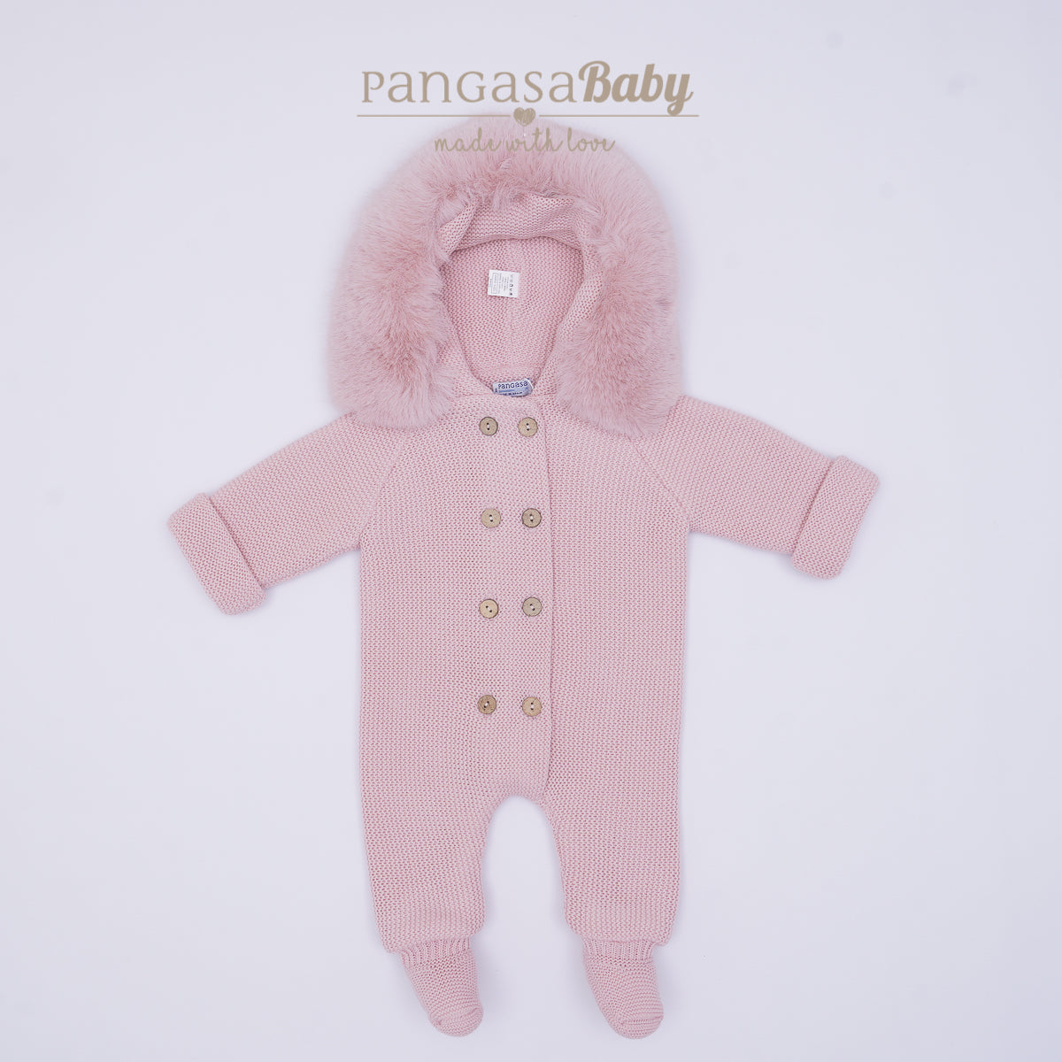 PRE-ORDER Pangasa Fur Snowsuit Pink