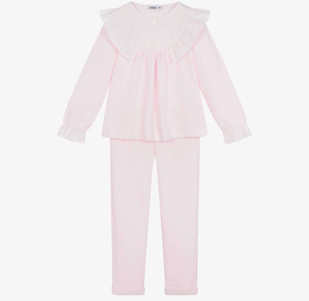 Frill Top 2 Piece Tracksuit - Pink