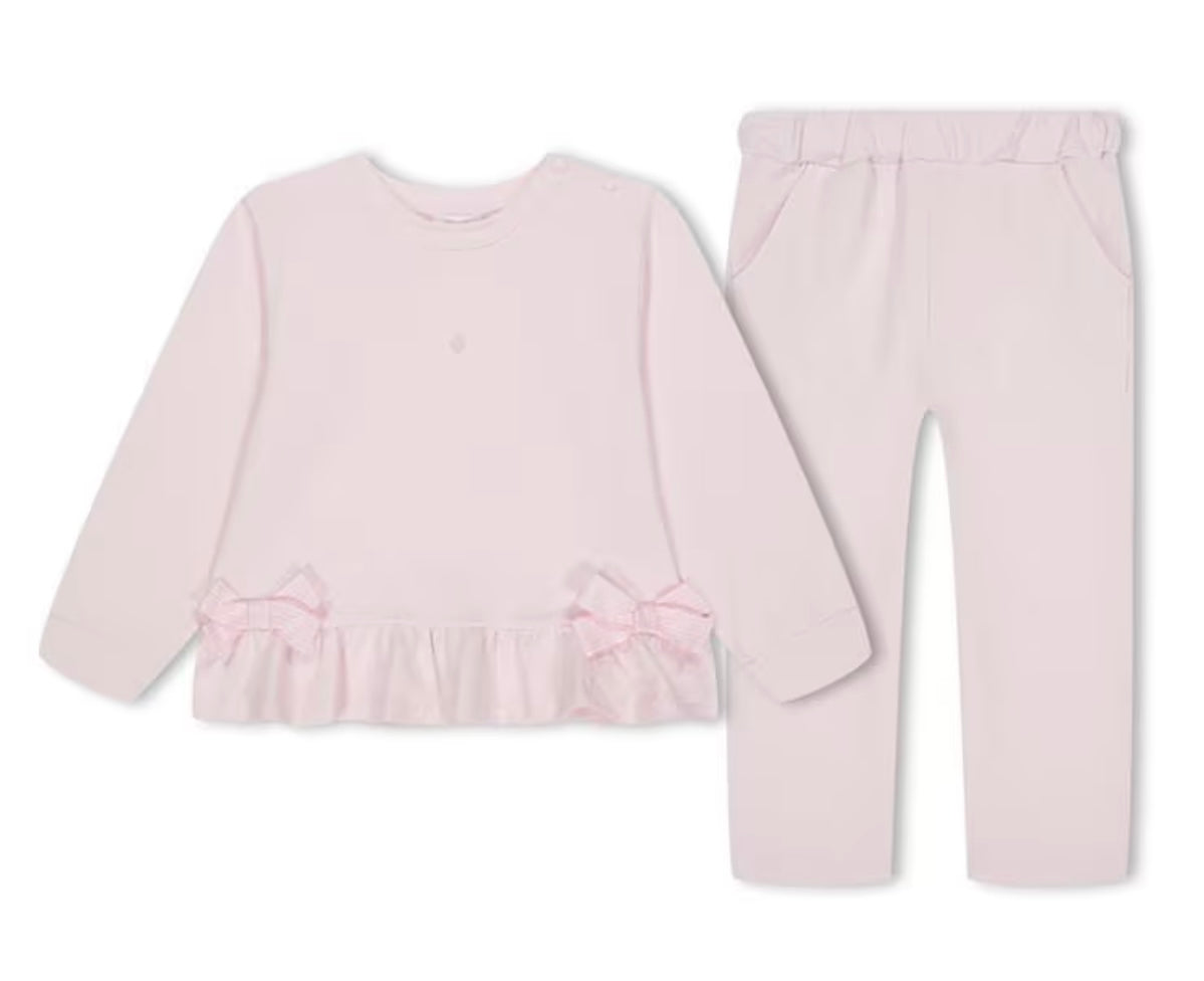 Pink bow tracksuit