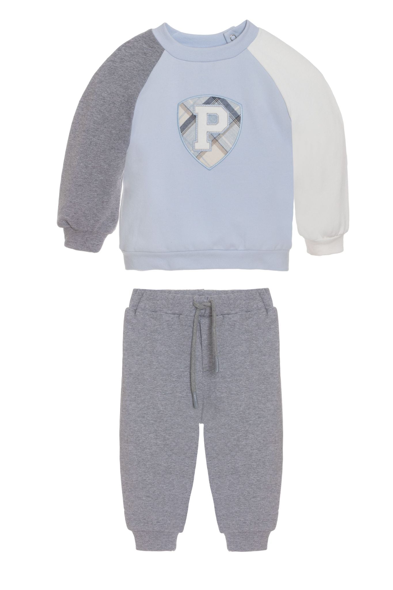 Tartan Patch P Tracksuit Blue/Grey