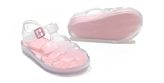 Jellies - Clear with Pink Sole