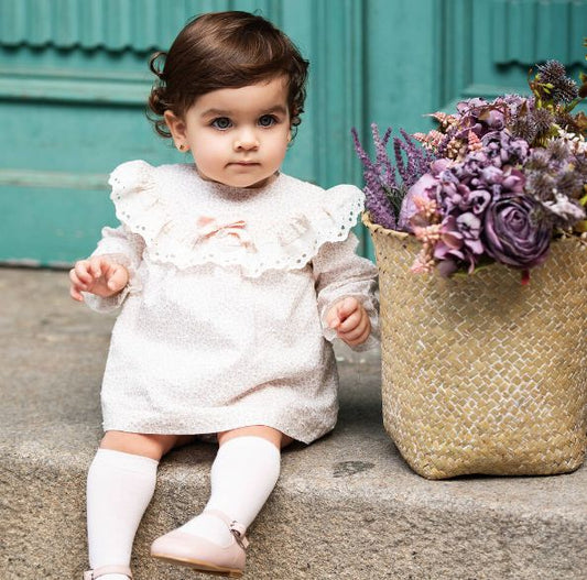 Lace Trim Dress and Bloomers