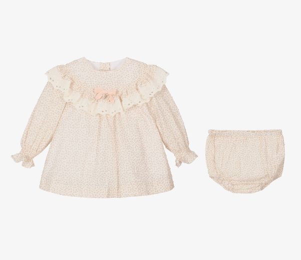 Lace Trim Dress and Bloomers