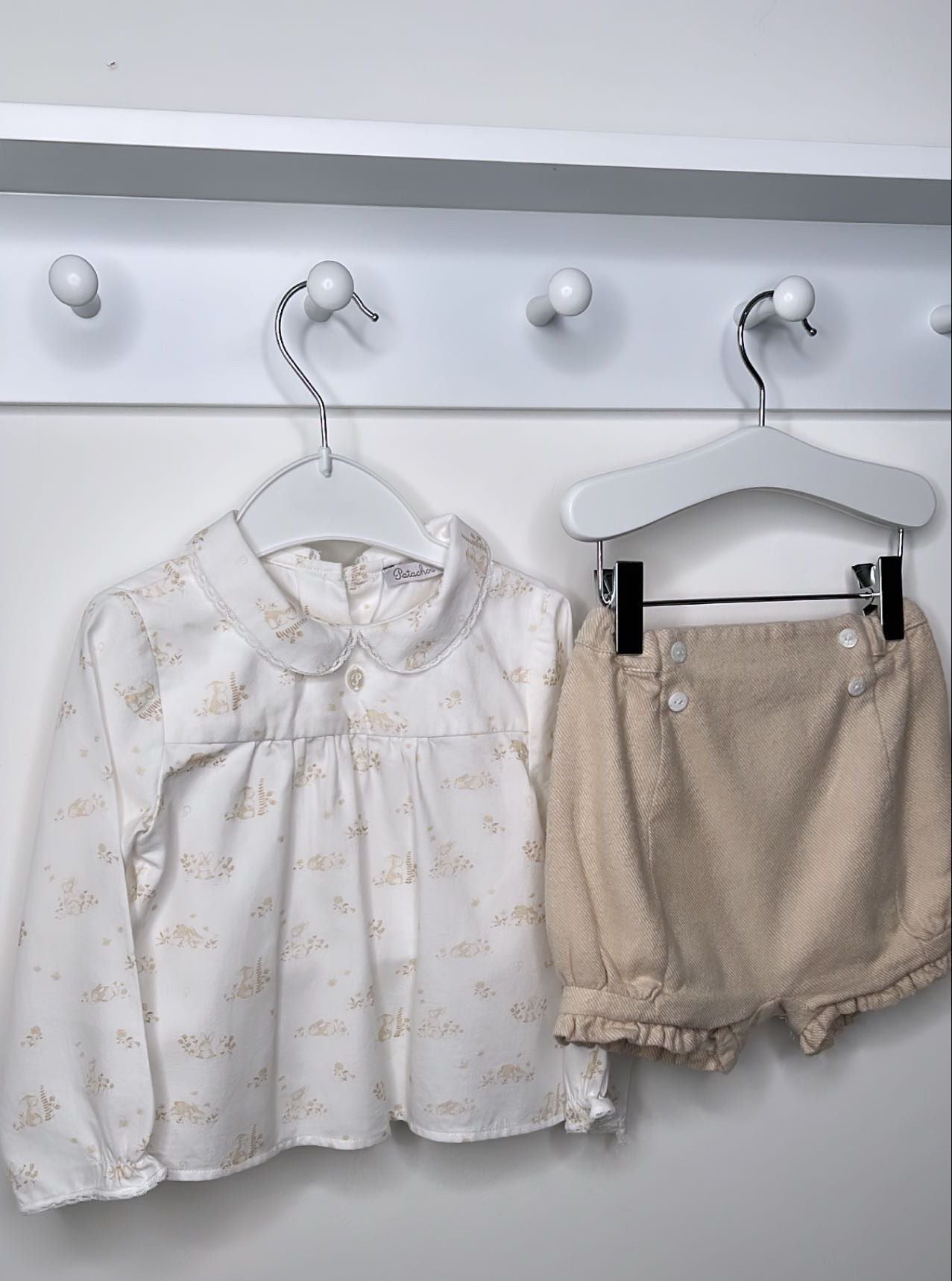 PRE-LOVED Wool Bloomers and Shirt Set - Camel