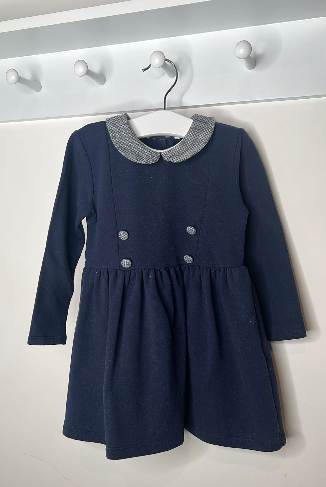 PRE-LOVED 4 Button Dress - Navy