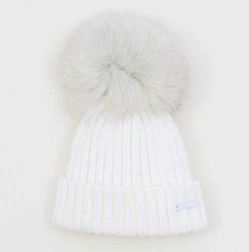 PRE-ORDER Pangasa Fur Ribbed Hat White