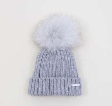 PRE-ORDER Pangasa Fur Ribbed Hat Grey