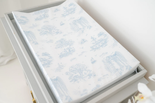 Wedge Mat - Spring Toile Blue