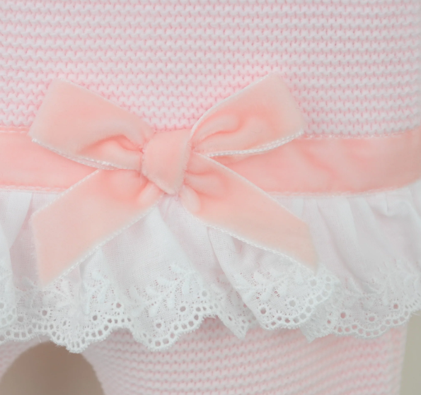 Pink Bow Knitted 3 Piece