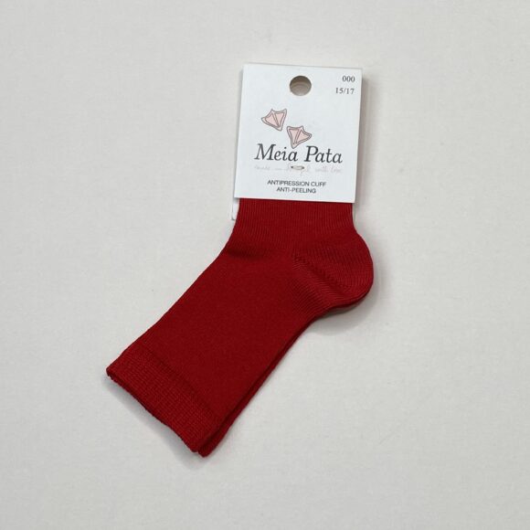 Plain Red Knee High Socks