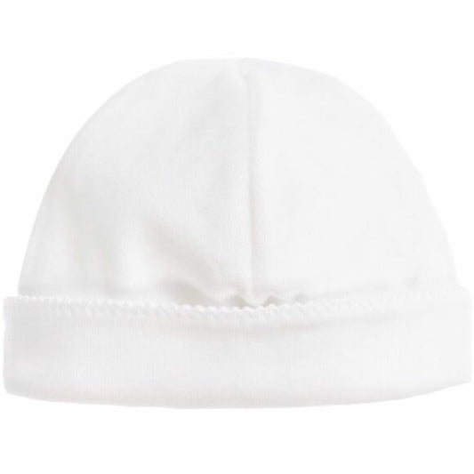 Laranjinha Velour Baby Hat White