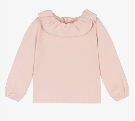 Pink Frill Neck Top