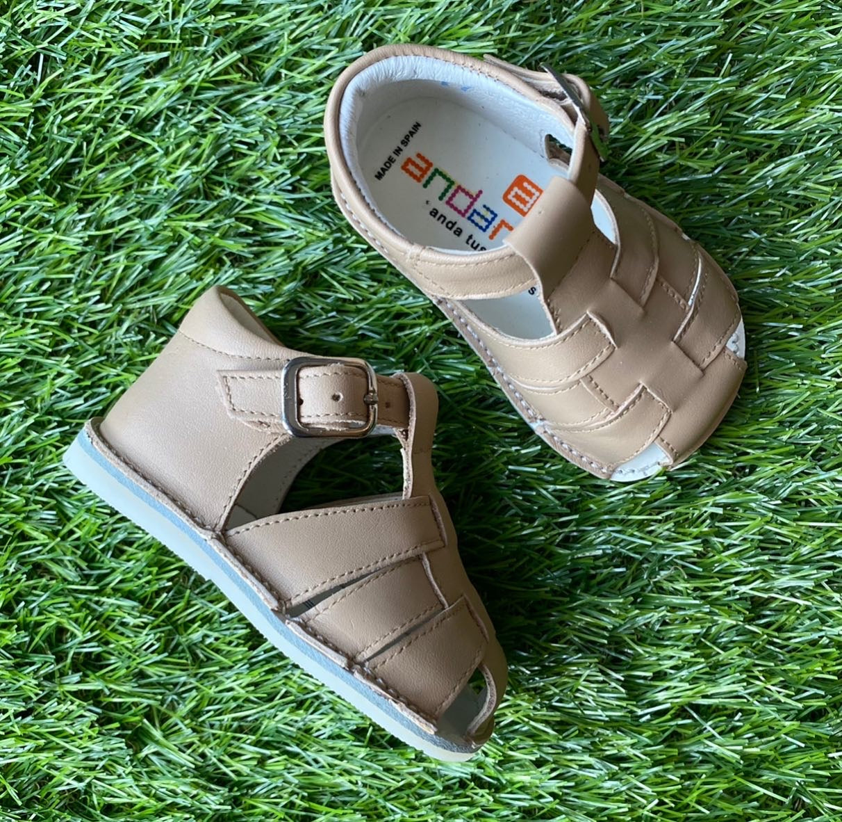 Beige Gladiator Flexisole Shoe