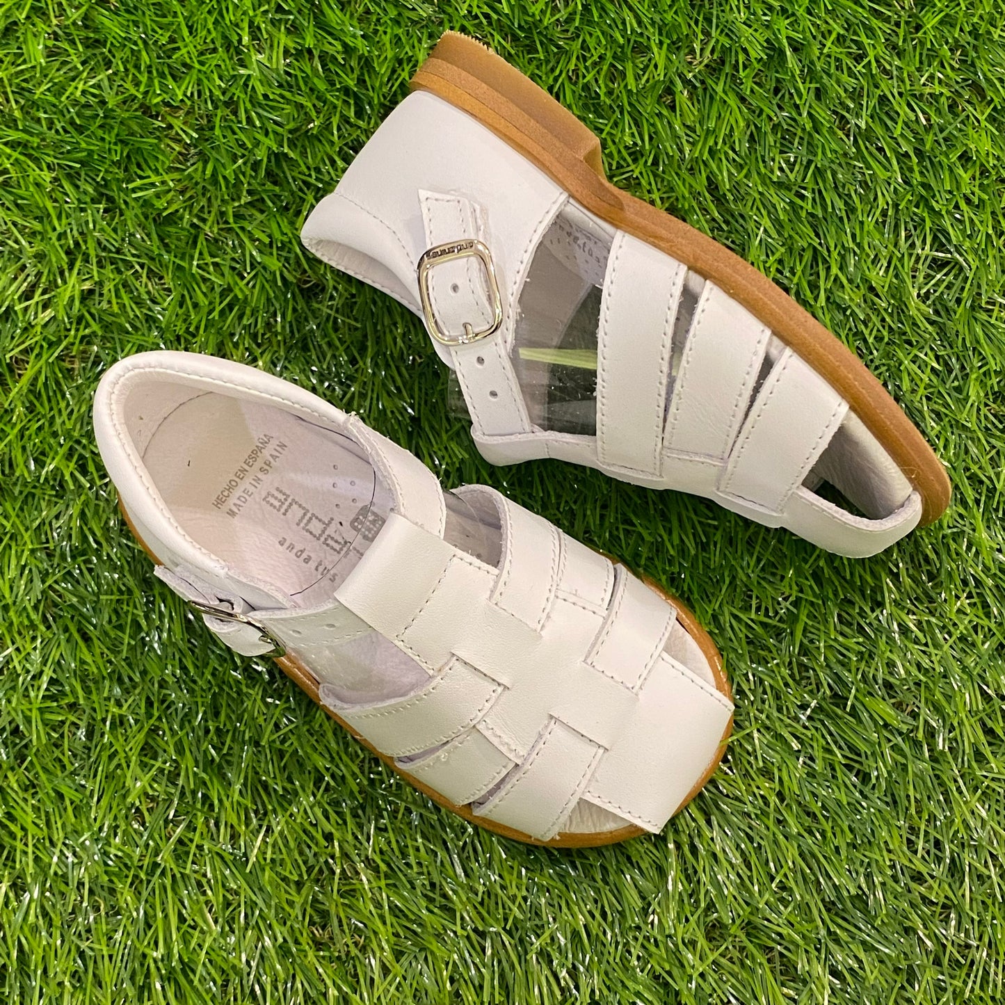 White Gladiator Hard Sole Shoe